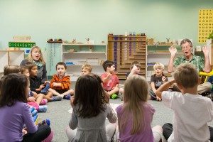 singing circle at CMH School in Loveland, Ohio